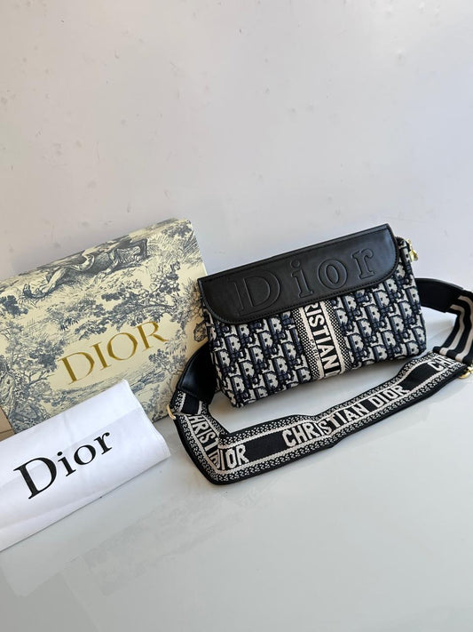 Christian Dior Crossbody Bag (Black & White)